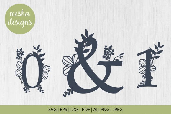 Botanical Floral Numbers SVG Bundle Review