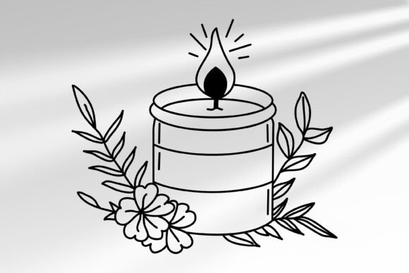 Candle with Flowers SVG Review: A Floral Embroidery Gem