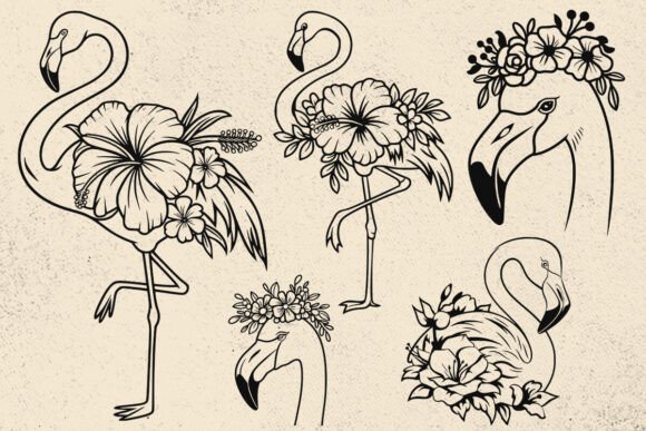 Flamingo Svg, Floral Flamingo Cut File Review