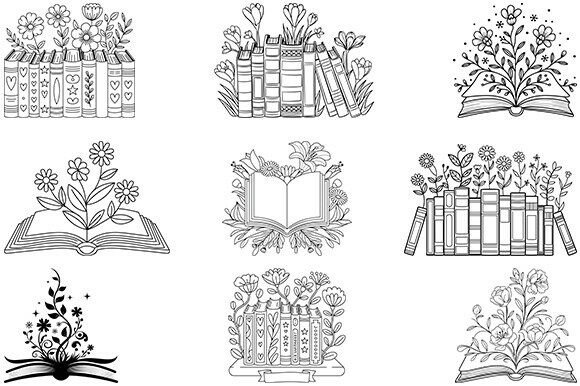 Floral Book Svg,Book Lover Bundle Review