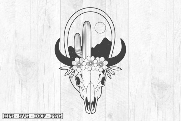 Floral Buffalo SVG File, Cactus Buffalo Review