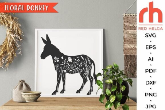 Floral Donkey SVG, Flower Animal DXF: A Designer's Real-World Review