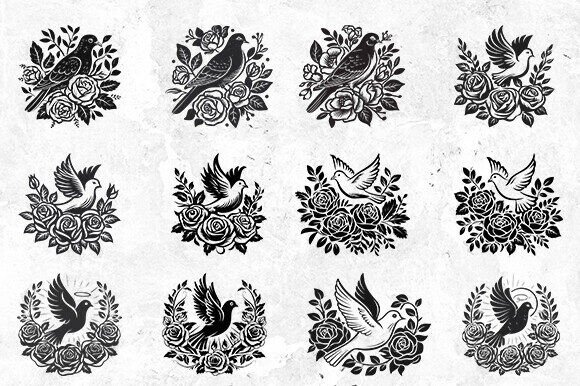 Floral Dove Svg Bundle,DOve SVg Review