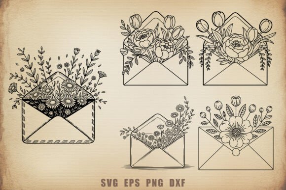 Floral Envelope SVG Bundle Review