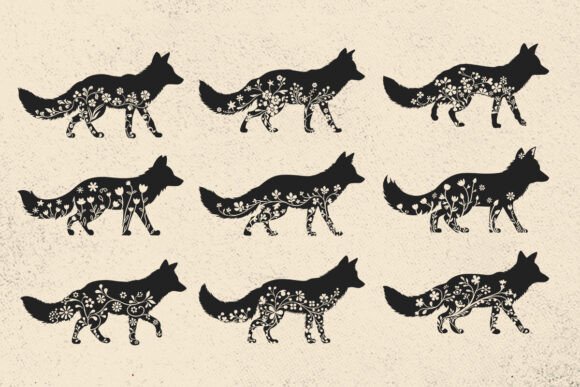 Floral Fox SVG, Flower Fox Silhouette: A Designer's Review