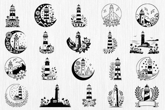 Floral Lighthouse Svg Bundle Review