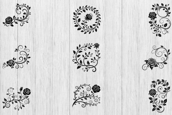Floral Swirl SVG Bundle,Flourish Pattern Review