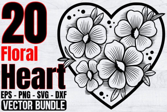 Heart Clipart Bundle, Floral Heart Svg: A Designer's Real-World Review