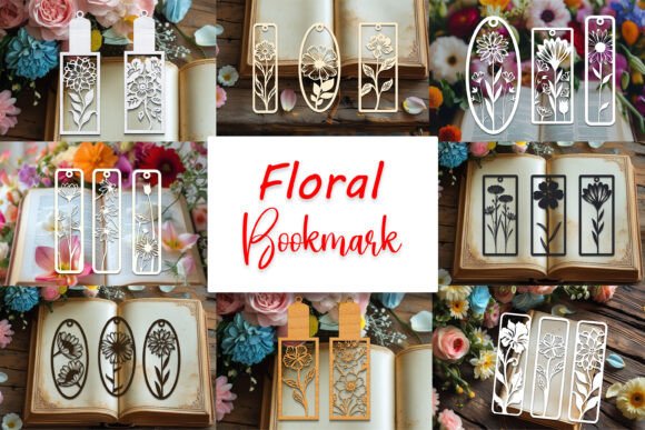 Laser Cut Floral Bookmarks SVG Bundle Review