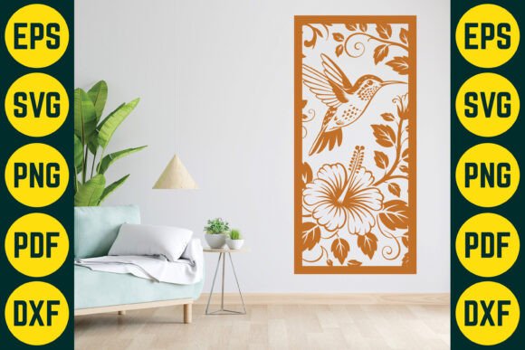 Laser Cut Floral Panel SVG Design 4 Review