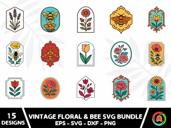Vintage Floral Bee Svg Bundle Review