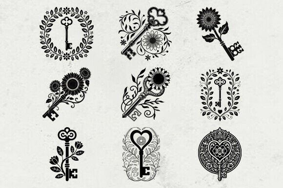 Vintage Floral Key Svg Bundle Review